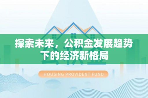 沙河探索未来，公积金发展趋势下的经济新格局