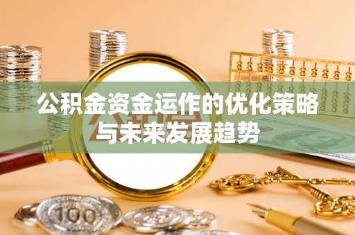 沙河公积金资金运作的优化策略与未来发展趋势