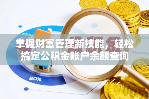 沙河掌握财富管理新技能，轻松搞定公积金账户余额查询