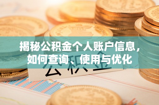 沙河揭秘公积金个人账户信息，如何查询、使用与优化