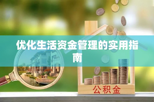沙河优化生活资金管理的实用指南