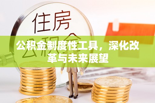 沙河公积金制度性工具，深化改革与未来展望
