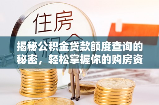 沙河揭秘公积金贷款额度查询的秘密，轻松掌握你的购房资金