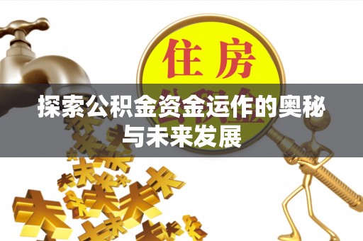 沙河探索公积金资金运作的奥秘与未来发展