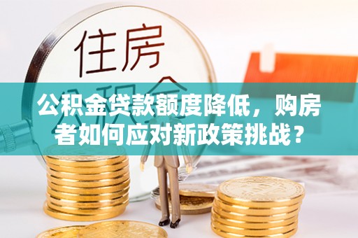 沙河公积金贷款额度降低，购房者如何应对新政策挑战？