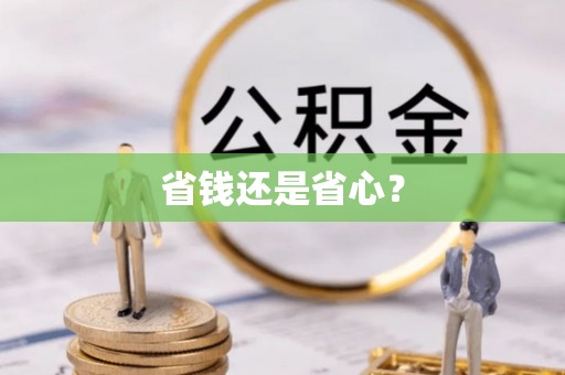 沙河省钱还是省心？